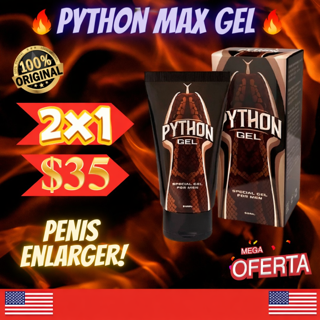 ¡Super Offer 2X1 ! PYTHON MAX GEL Enlargement